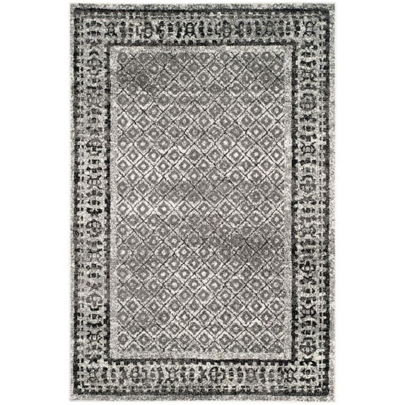SAFAVIEH Adirondack Royston Traditional Area Rug, Ivory/Silver, 5'1" x 7'6"
