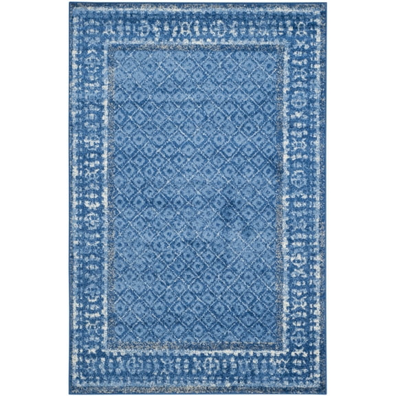 SAFAVIEH Adirondack Royston Traditional Area Rug, Light Blue/Dark Blue, 4' x 6'