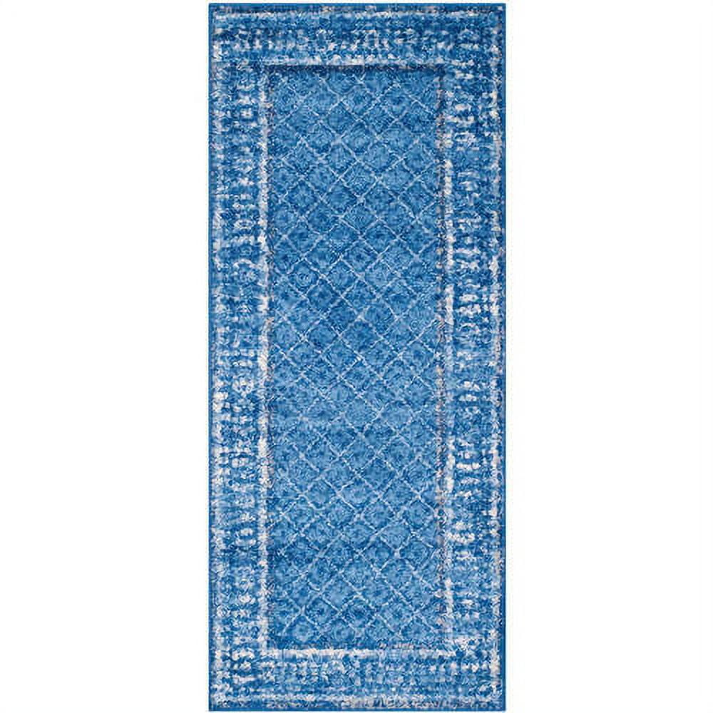 SAFAVIEH Adirondack Royston Traditional Runner Rug, Light Blue/Dark Blue, 2'6" x 6'