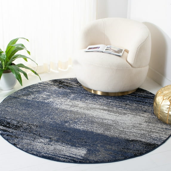 Safavieh Adirondack Rudyard Abstract Ombre Area Rug, Gray/Blue, 4' x 4' Round