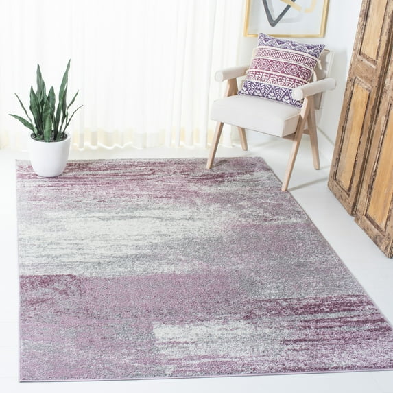 Safavieh Adirondack Rudyard Abstract Ombre Area Rug, Gray/Purple, 6' x 6' Square