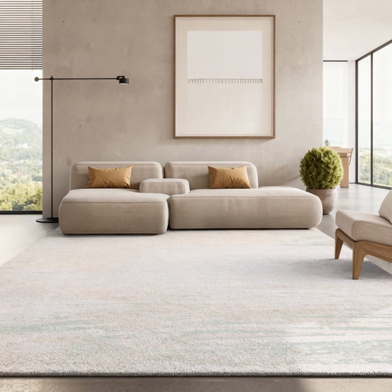 Safavieh Adirondack Rudyard Abstract Ombre Area Rug, Ivory/Gold, 4' x 4' Square