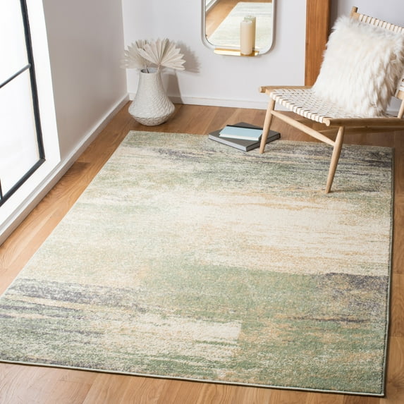 Safavieh Adirondack Rudyard Abstract Ombre Area Rug, Ivory/Sage, 3' x 5'