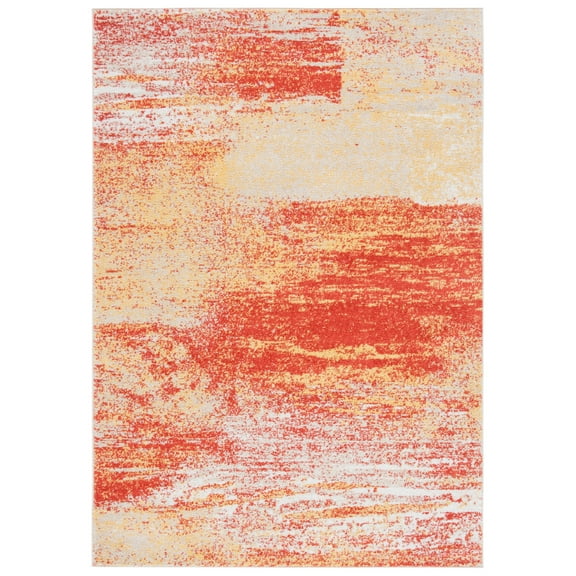 SAFAVIEH Adirondack Rudyard Abstract Area Rug, Rust/Gold, 4' x 6'