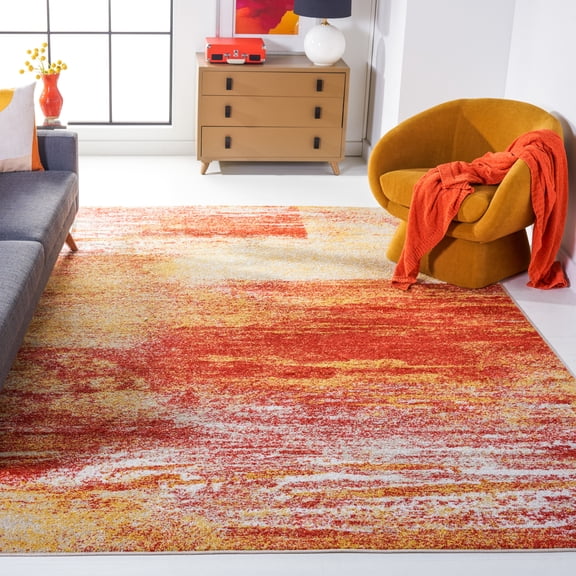 Safavieh Adirondack Rudyard Abstract Ombre Area Rug, Rust/Gold, 8' x 10'