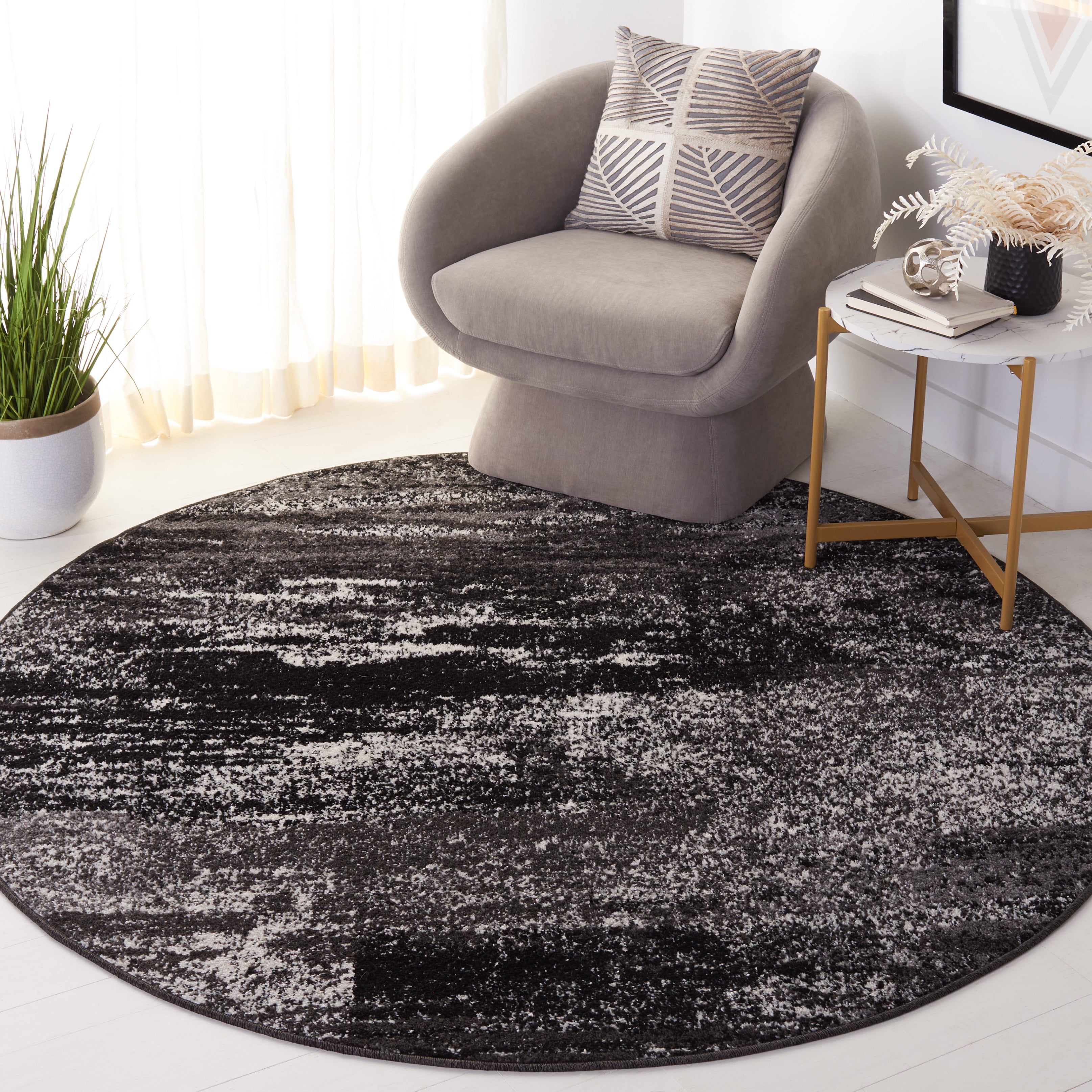 Safavieh Adirondack Rudyard Abstract Ombre Area Rug, Silver/Black, 3' x ...