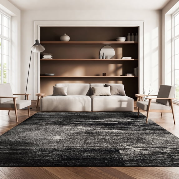 Safavieh Adirondack Rudyard Abstract Ombre Area Rug, Silver/Black, 5'1" x 7'6"