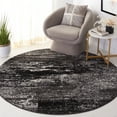 thumbnail image 1 of Safavieh Adirondack Rudyard Abstract Ombre Area Rug, Silver/Black, 5' x 5' Round, 1 of 9