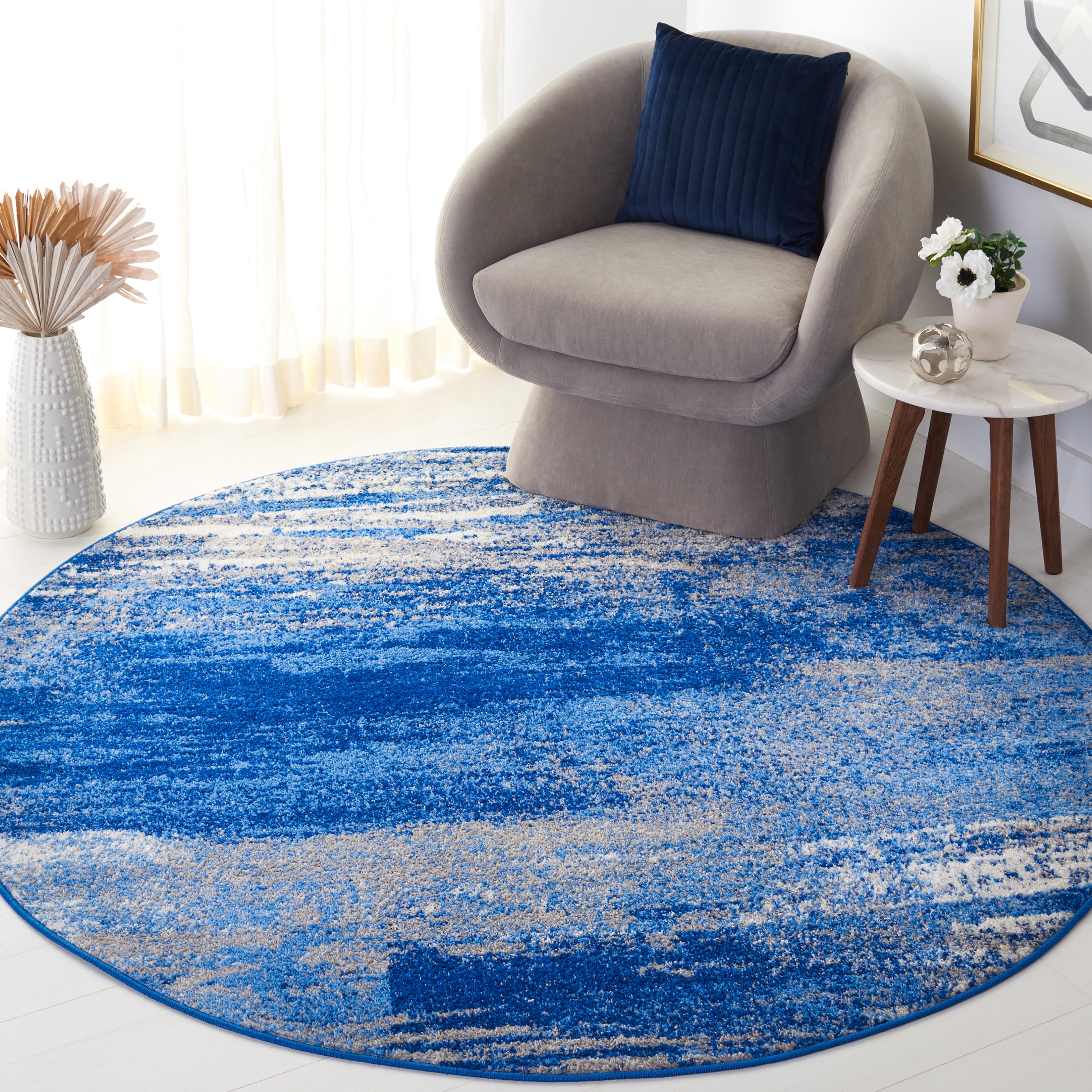 Safavieh Adirondack Rudyard Abstract Ombre Area Rug, Silver/Blue, 3' x ...