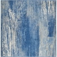 thumbnail image 1 of SAFAVIEH Adirondack Rudyard Abstract Area Rug, Silver/Blue, 4' x 4' Square, 1 of 9