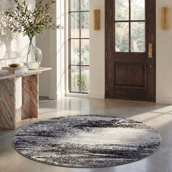Safavieh Adirondack Rudyard Abstract Ombre Area Rug, Silver/Multi, 4' x 4' Round