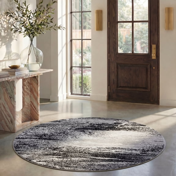 Safavieh Adirondack Rudyard Abstract Ombre Area Rug, Silver/Multi, 8' x 8' Round