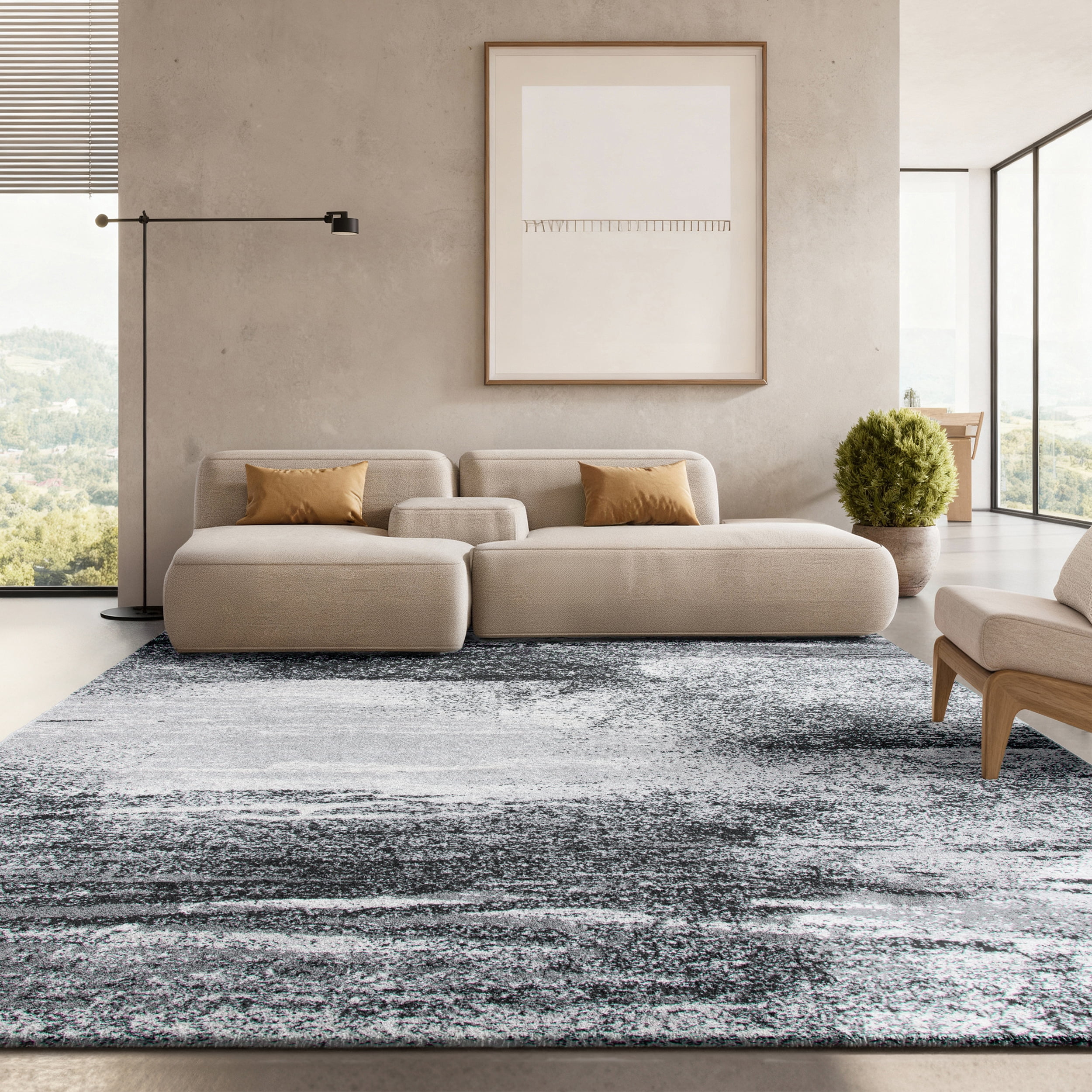 Safavieh Adirondack Rudyard Abstract Ombre Area Rug, Silver/Multi, 9' x 12'