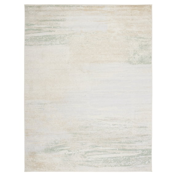 SAFAVIEH Adirondack Rudyard Abstract Ombre Area Rug, Ivory/Gold, 9' x 12'