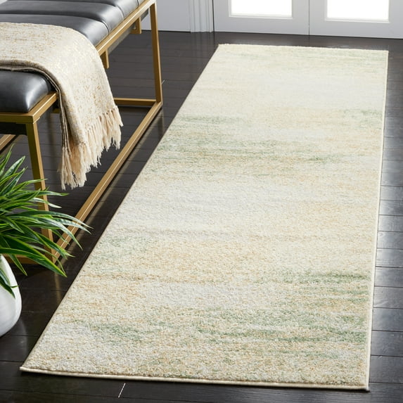 Safavieh Adirondack Rudyard Abstract Ombre Runner Rug, Ivory/Gold, 2'6" x 8'