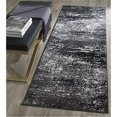 thumbnail image 1 of SAFAVIEH Adirondack Rudyard Abstract Runner Rug, Silver/Black, 2'6" x 8', 1 of 6
