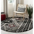 thumbnail image 1 of SAFAVIEH Adirondack Seth Geometric Area Rug, Black/Light Grey, 6' x 6' Round, 1 of 7