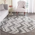 thumbnail image 1 of SAFAVIEH Adirondack Stojan Chevron Area Rug, Silver/Charcoal, 6' x 6' Round, 1 of 10