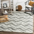 thumbnail image 1 of SAFAVIEH Adirondack Stojan Chevron Area Rug, Silver/Charcoal, 6' x 6' Square, 1 of 6