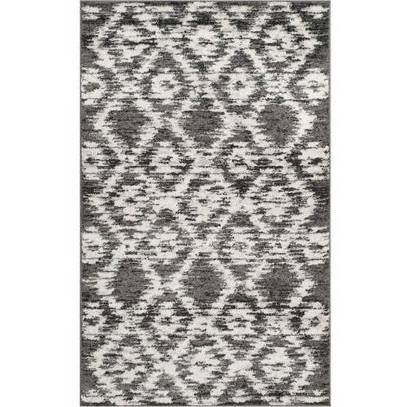 SAFAVIEH Adirondack Valentin Geometric Area Rug, Charcoal/Ivory, 3' x 5'
