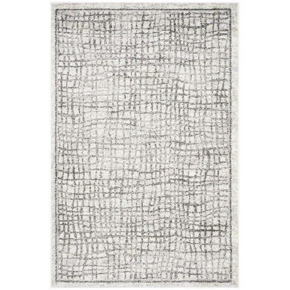 SAFAVIEH Adirondack Vasil Geometric Area Rug, Silver/Ivory, 10' x 14'