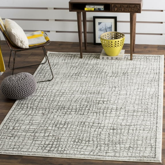 SAFAVIEH Adirondack Vasil Geometric Area Rug, Silver/Ivory, 11' x 15'