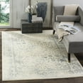 thumbnail image 1 of SAFAVIEH Adirondack Wyatt Traditional Distressed Area Rug, Ivory/Slate, 4' x 4' Square - Transitional Modern Design, Ivory & Slate, Ideal for Living Room, Bedroom, Dining Space, 1 of 12