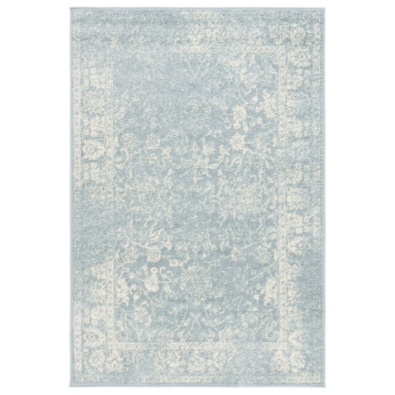 SAFAVIEH Accent Rug 4x6 - Adirondack Collection - Transitional Modern Design, Slate & Ivory, Ideal for Living Room, Bedroom, Dining Space, Entryway, Bathroom, Bedside (ADR109T)