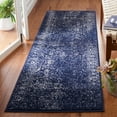 thumbnail image 1 of SAFAVIEH Adirondack Wyatt Traditional Distressed Runner Rug, Navy/Ivory, 2'6" x 18' - Transitional Modern Design, Navy & Ivory, Ideal for Living Room, Bedroom, Dining Space, Entryway, Hallway, Kitche, 1 of 11