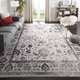 thumbnail image 1 of SAFAVIEH Adirondack Wyatt Traditional Distressed Area Rug, Grey/Black, 8' x 8' Square - Transitional Modern Design, Grey & Black, Ideal for Living Room, Bedroom, Dining Space, 1 of 13