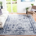 thumbnail image 1 of SAFAVIEH Adirondack Wyatt Traditional Distressed Area Rug, Grey/Navy, 8' x 8' Square - Transitional Modern Design, Grey & Navy, Ideal for Living Room, Bedroom, Dining Space, 1 of 12