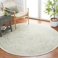 thumbnail image 1 of SAFAVIEH Adirondack Wyatt Traditional Distressed Area Rug, Ivory/Sage, 8' x 8' Round - Transitional Modern Design, Ivory & Sage, Ideal for Living Room, Bedroom, Dining Space, 1 of 10