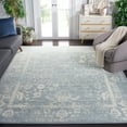thumbnail image 1 of SAFAVIEH Adirondack Wyatt Traditional Distressed Area Rug, Slate/Ivory, 10' x 14' - X-Large - Transitional Modern Design, Slate & Ivory, Ideal for Living Room, Bedroom, Dining Space, 1 of 17