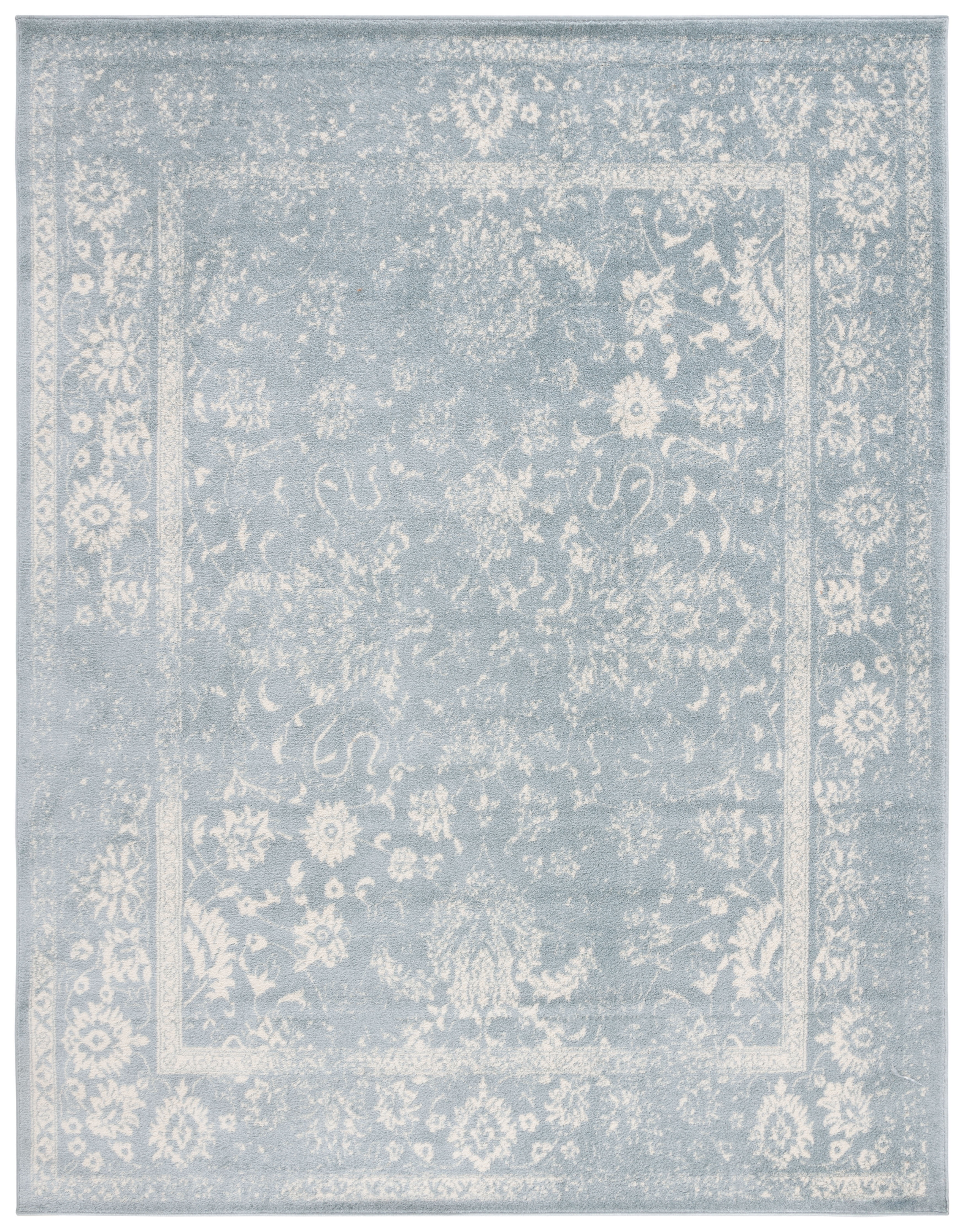 Slate & Ivory Reversible Easy-Care Synthetic Rug - 68x16 in
