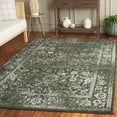 thumbnail image 1 of SAFAVIEH Adirondack Wyatt Traditional Distressed Area Rug, Dark Green/Ivory, 4' x 4' Square - Transitional Modern Design, Dark Green & Ivory, Ideal for Living Room, Bedroom, Dining Space, 1 of 14