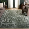 thumbnail image 1 of SAFAVIEH Adirondack Wyatt Traditional Distressed Area Rug, Dark Green/Ivory, 9' x 12' - Large - Transitional Modern Design, Dark Green & Ivory, Ideal for Living Room, Bedroom, Dining Space, 1 of 14