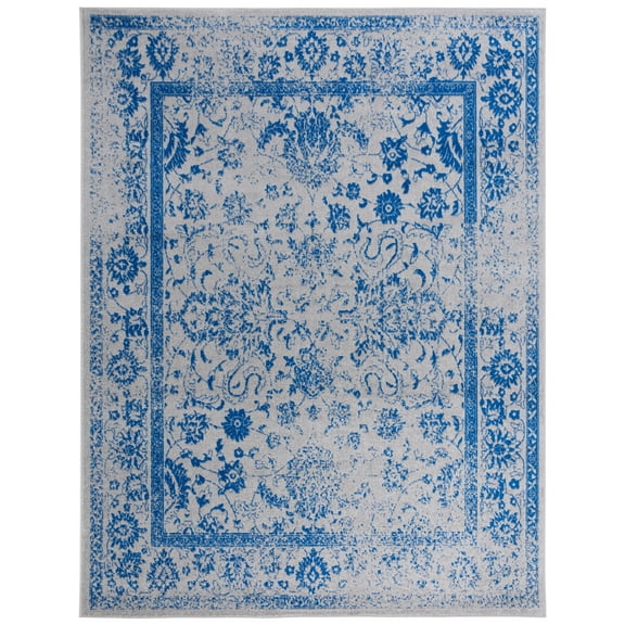 SAFAVIEH Adirondack Wyatt Traditional Distressed Area Rug, Grey/Blue, 8' x 10'