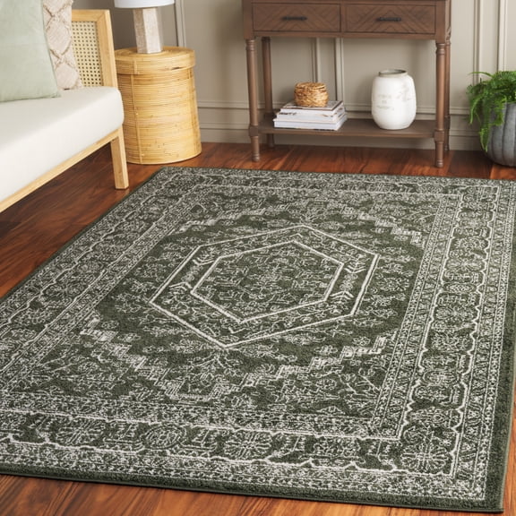 Safavieh Adirondack Xavier Oriental Area Rug, Dark Green/Ivory, 5'1" x 7'6"