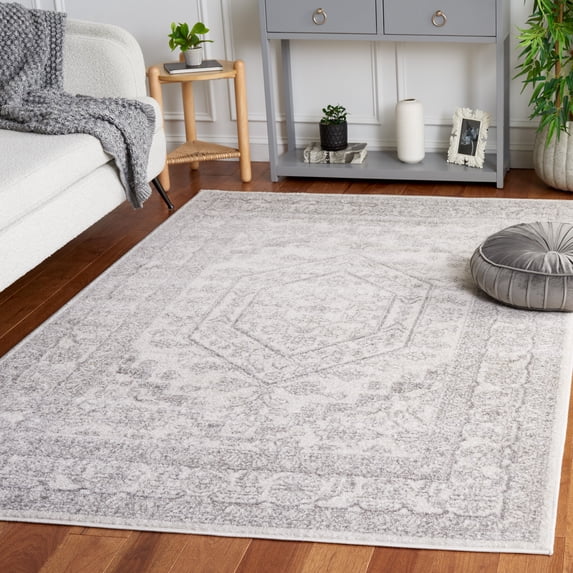 Safavieh Adirondack Xavier Oriental Area Rug, Ivory/Silver, 4' x 4' Square