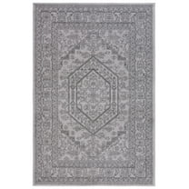 SAFAVIEH Adirondack Xavier Oriental Area Rug, Light Grey/Dark Grey, 4' x 6'