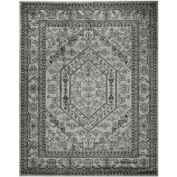 SAFAVIEH Adirondack Xavier Oriental Area Rug, Silver/Black, 11' x 15'