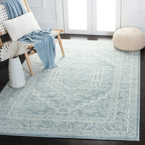 Safavieh Adirondack Xavier Oriental Area Rug, Slate/Ivory, 6' x 6' Square