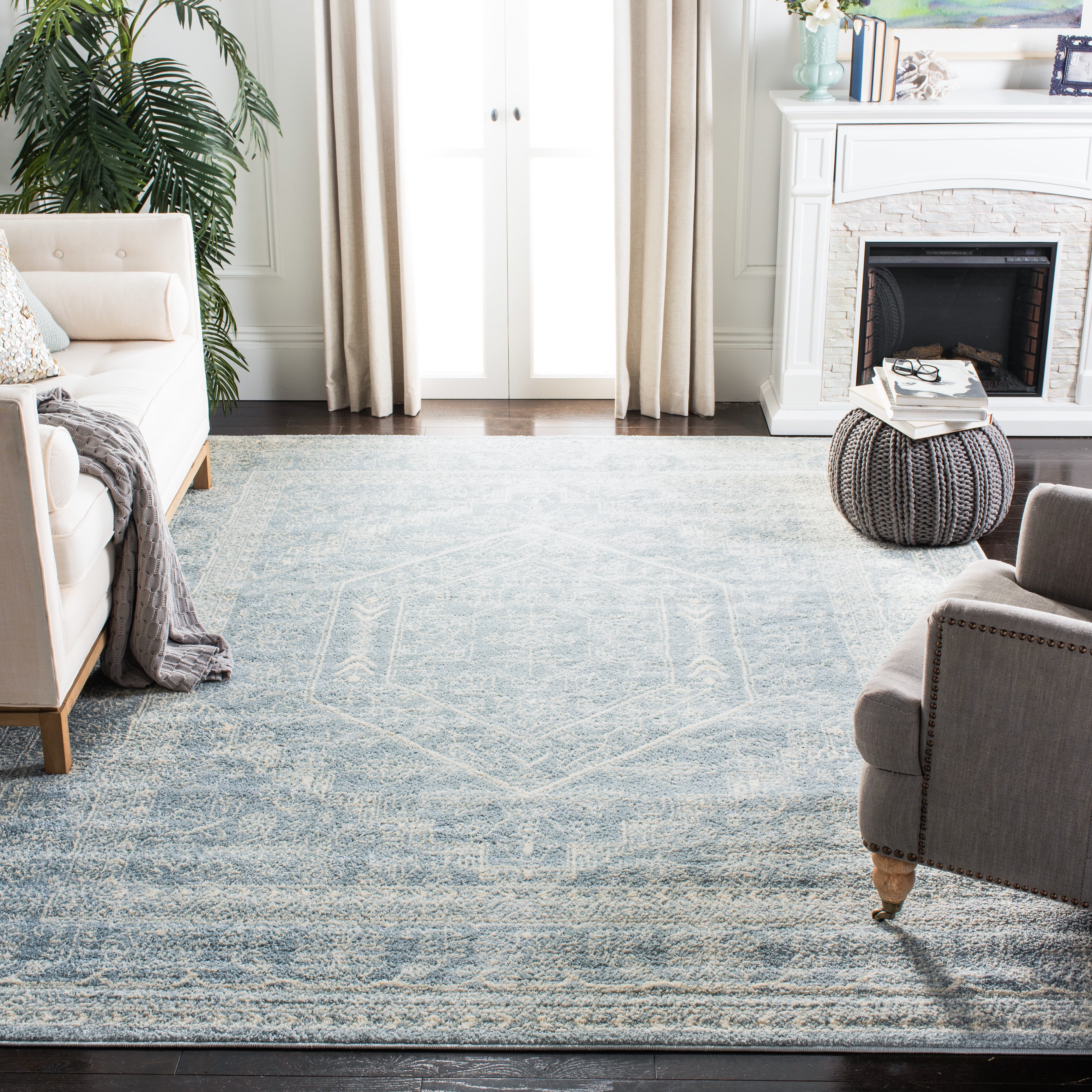 Safavieh Adirondack Xavier Oriental Area Rug, Slate/Ivory, 8' x 10'