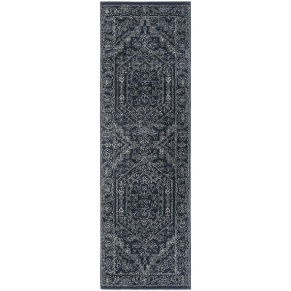 SAFAVIEH Adirondack Xavier Oriental Runner Rug, Navy/Ivory, 2'6" x 6'
