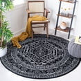 thumbnail image 1 of Safavieh Adirondack Xavier Oriental Area Rug, Black/Ivory, 4' x 4' Round, 1 of 10