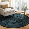 thumbnail image 1 of Safavieh Adirondack Xavier Oriental Area Rug, Black/Teal, 4' x 4' Round, 1 of 9