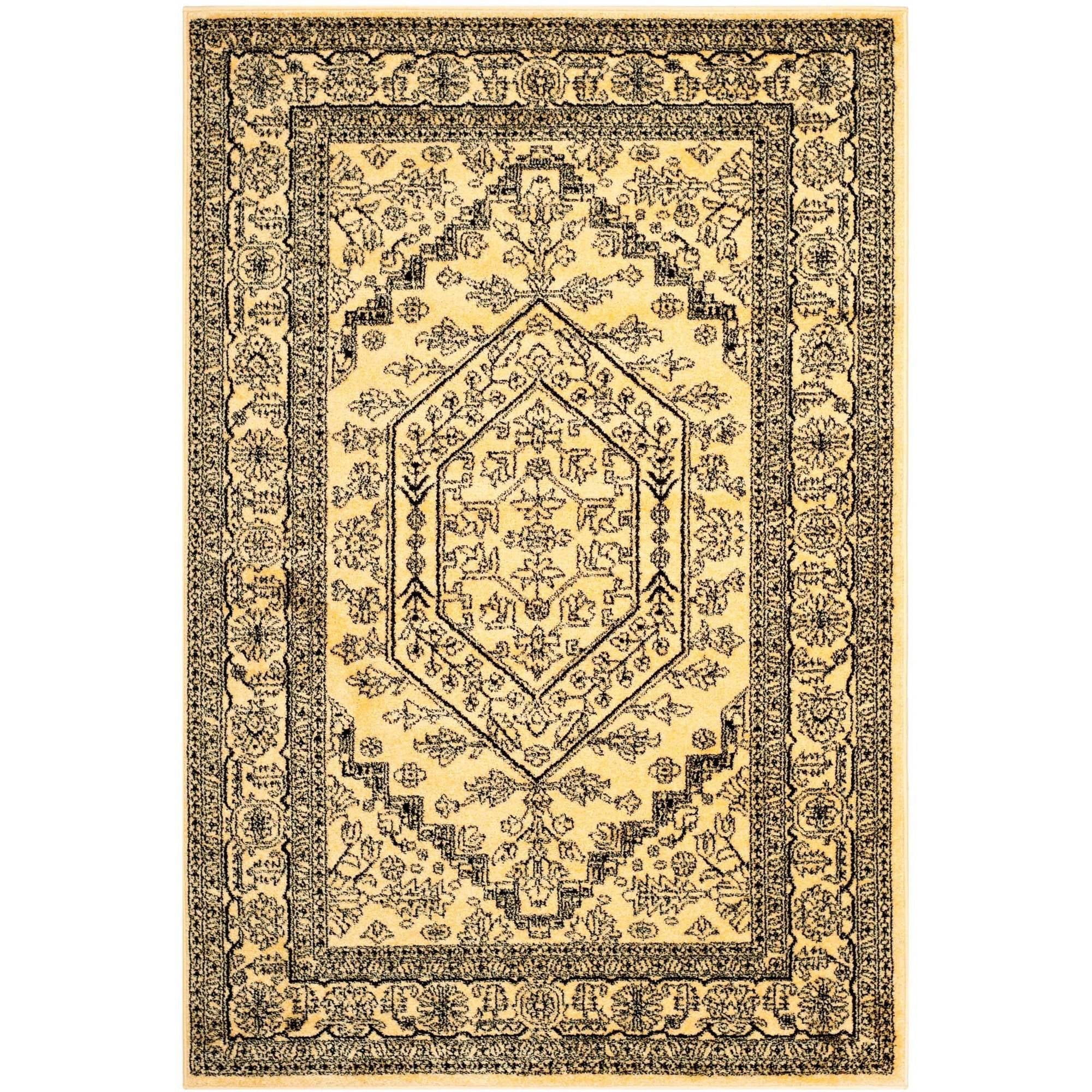 SAFAVIEH Adirondack Xavier Traditional Area Rug, Gold/Black, 3' x 5