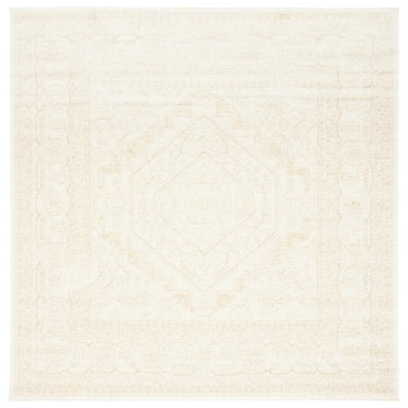 SAFAVIEH Adirondack Xavier Traditional Area Rug, Ivory/Beige, 4' x 4' Square