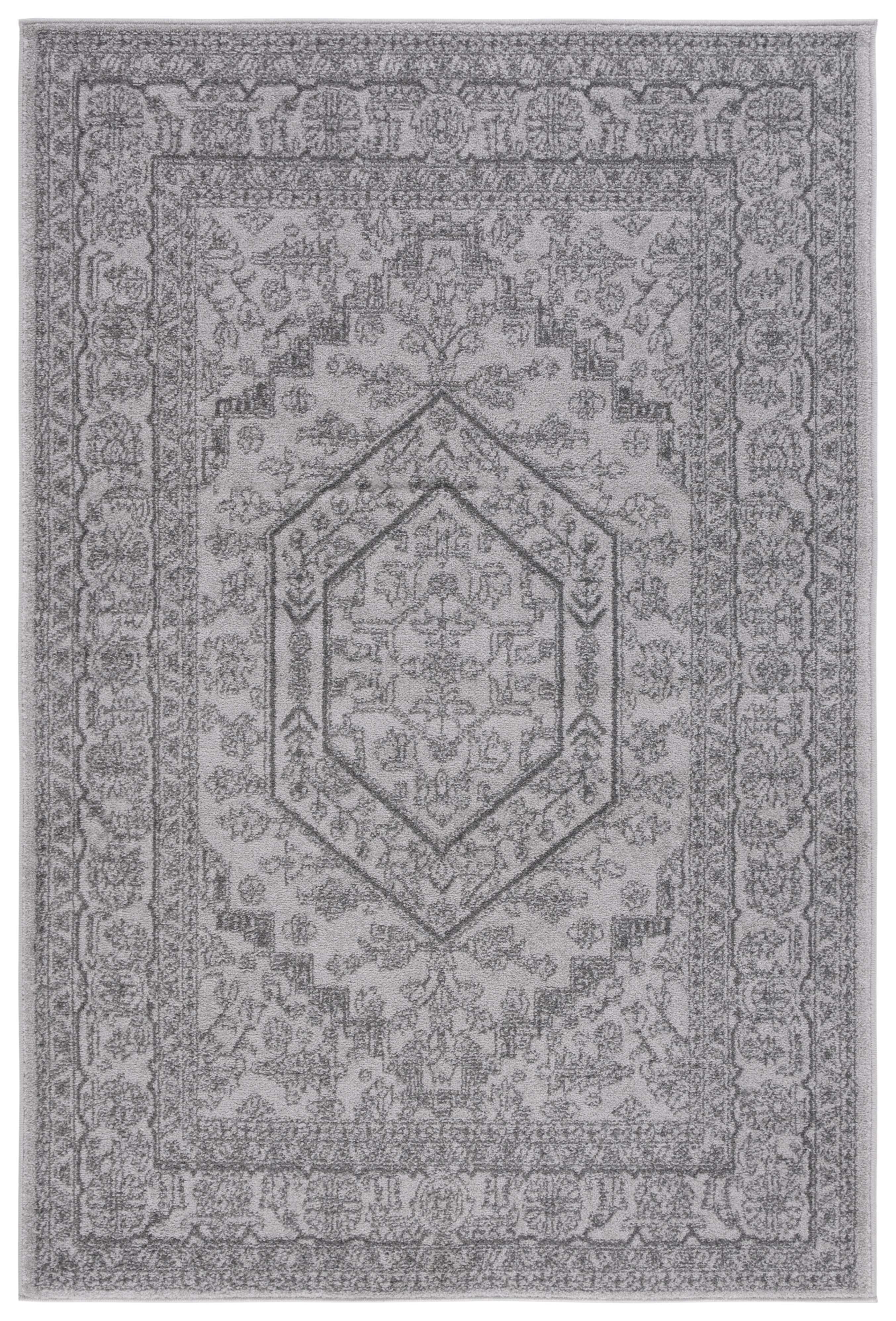 SAFAVIEH Adirondack Xavier Traditional Area Rug, Light Grey/Dark Grey