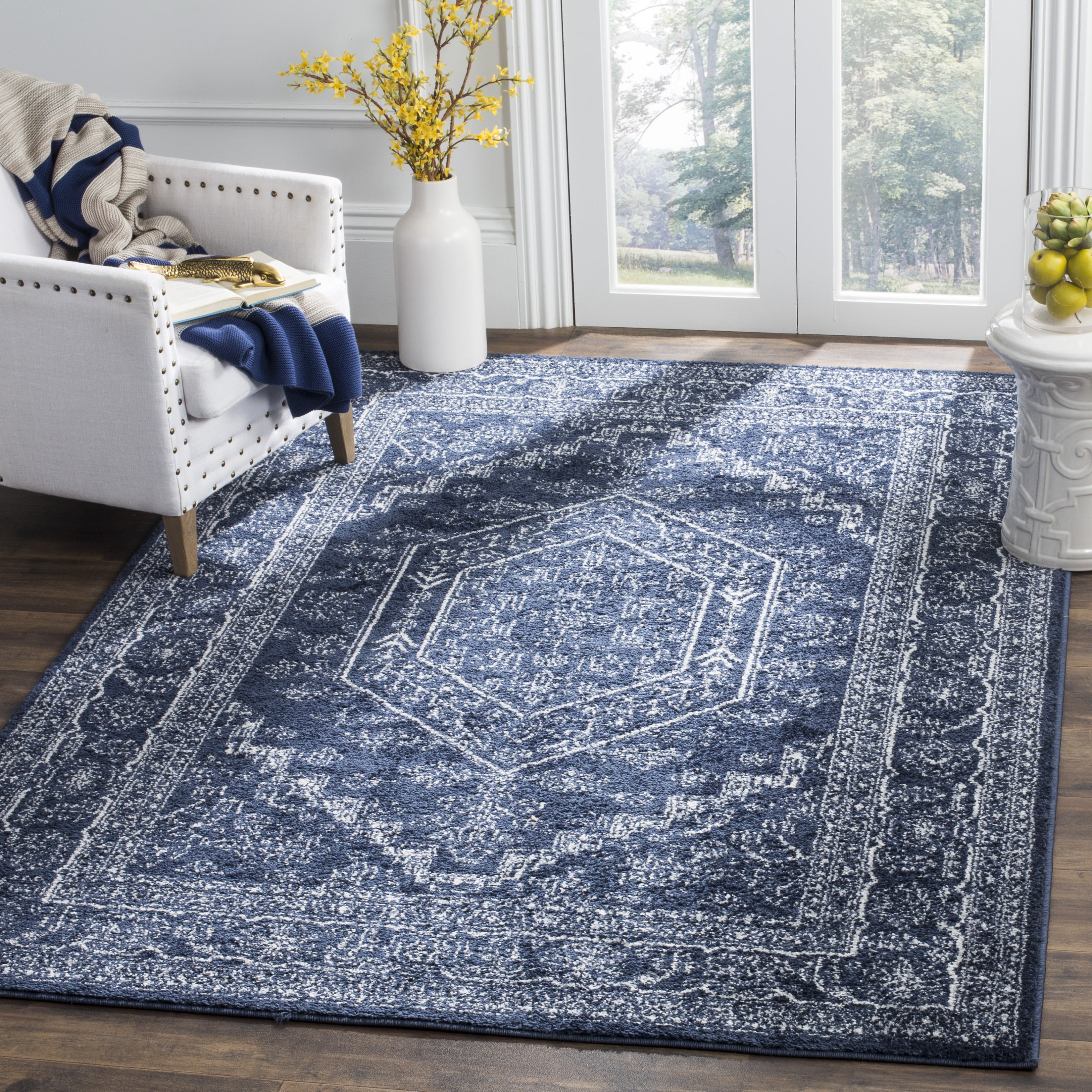 Safavieh Adirondack Xavier Oriental Area Rug, Navy/Ivory, 8' x 10'